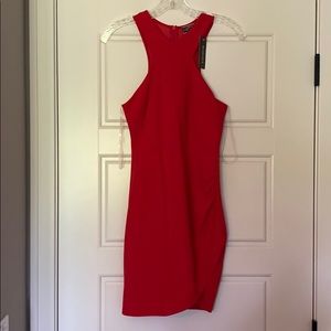 Red bodycon dress